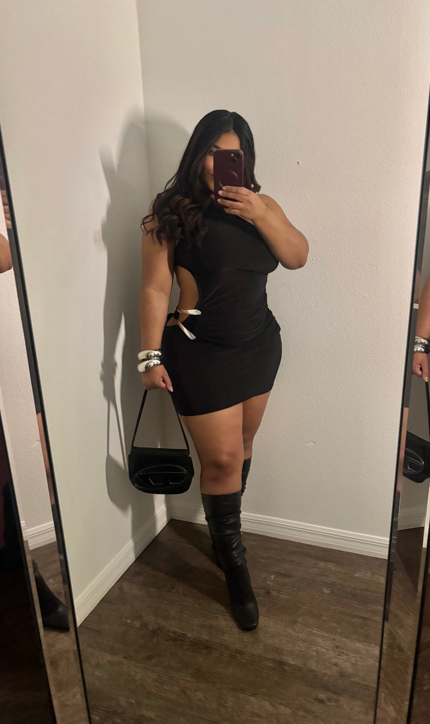 PATRICIA BLACK MINI DRESS
