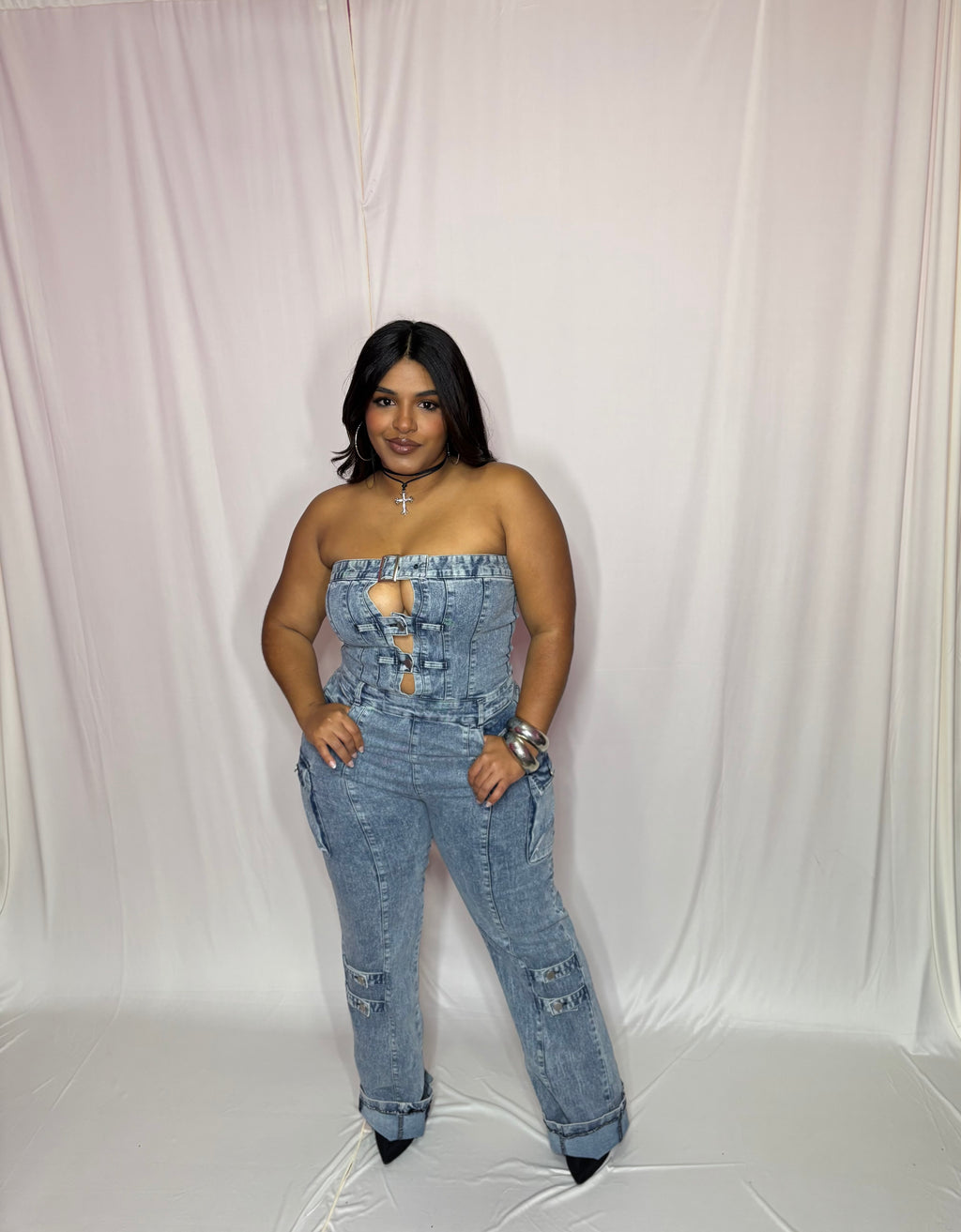 DENIM JUMPSUIT