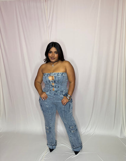 DENIM JUMPSUIT