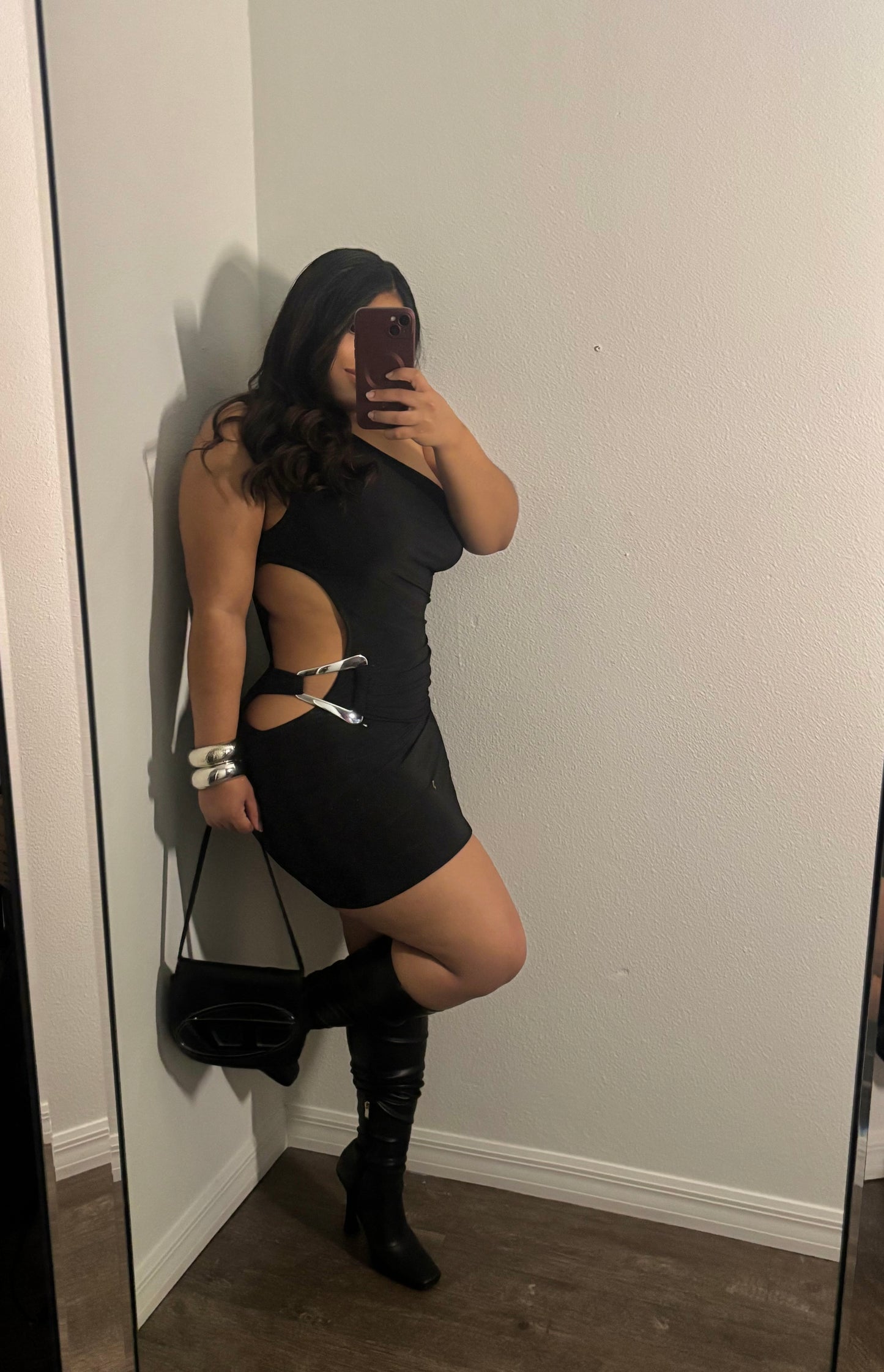 PATRICIA BLACK MINI DRESS