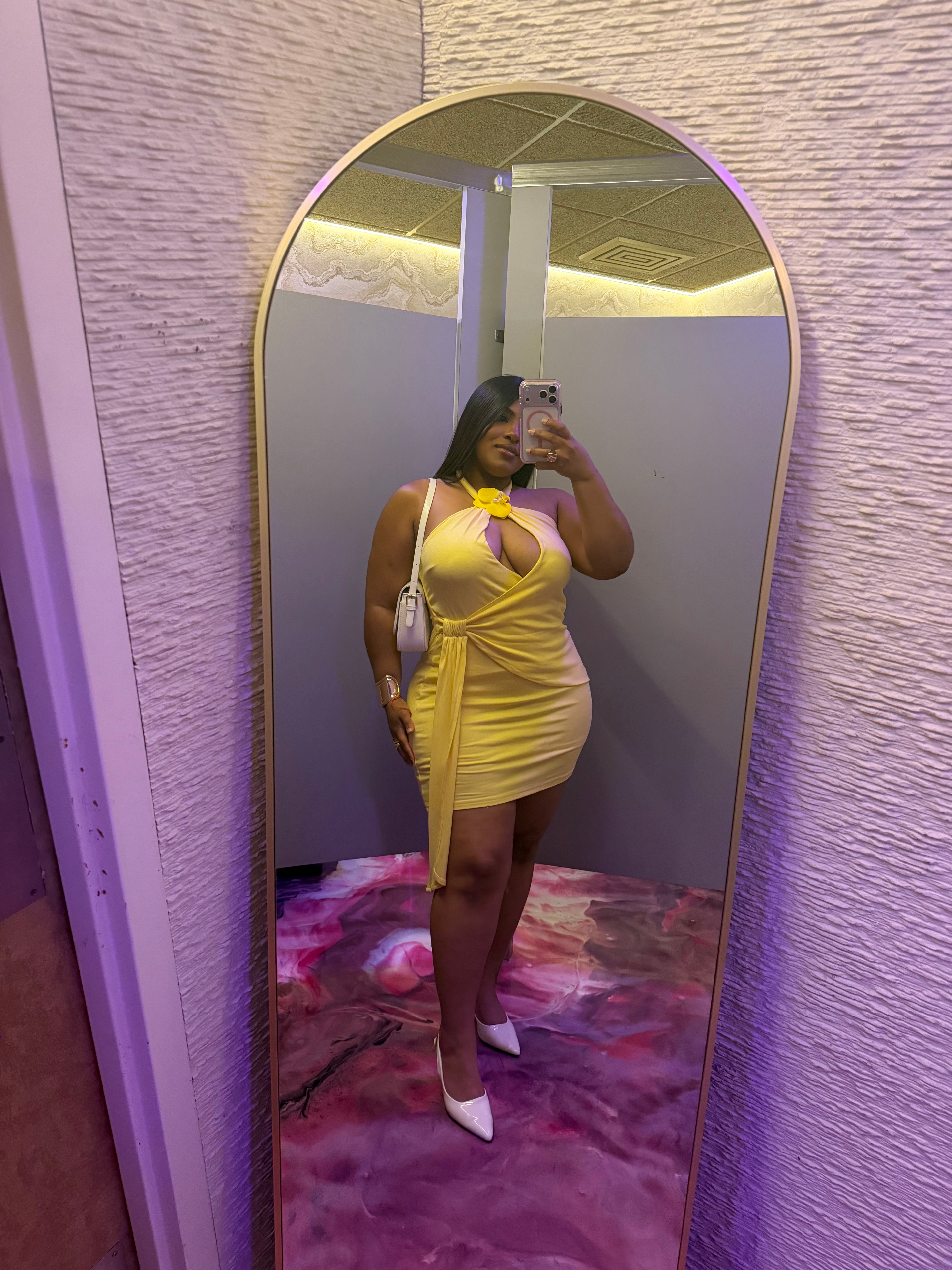 LAYLA YELLOW MINI DRESS