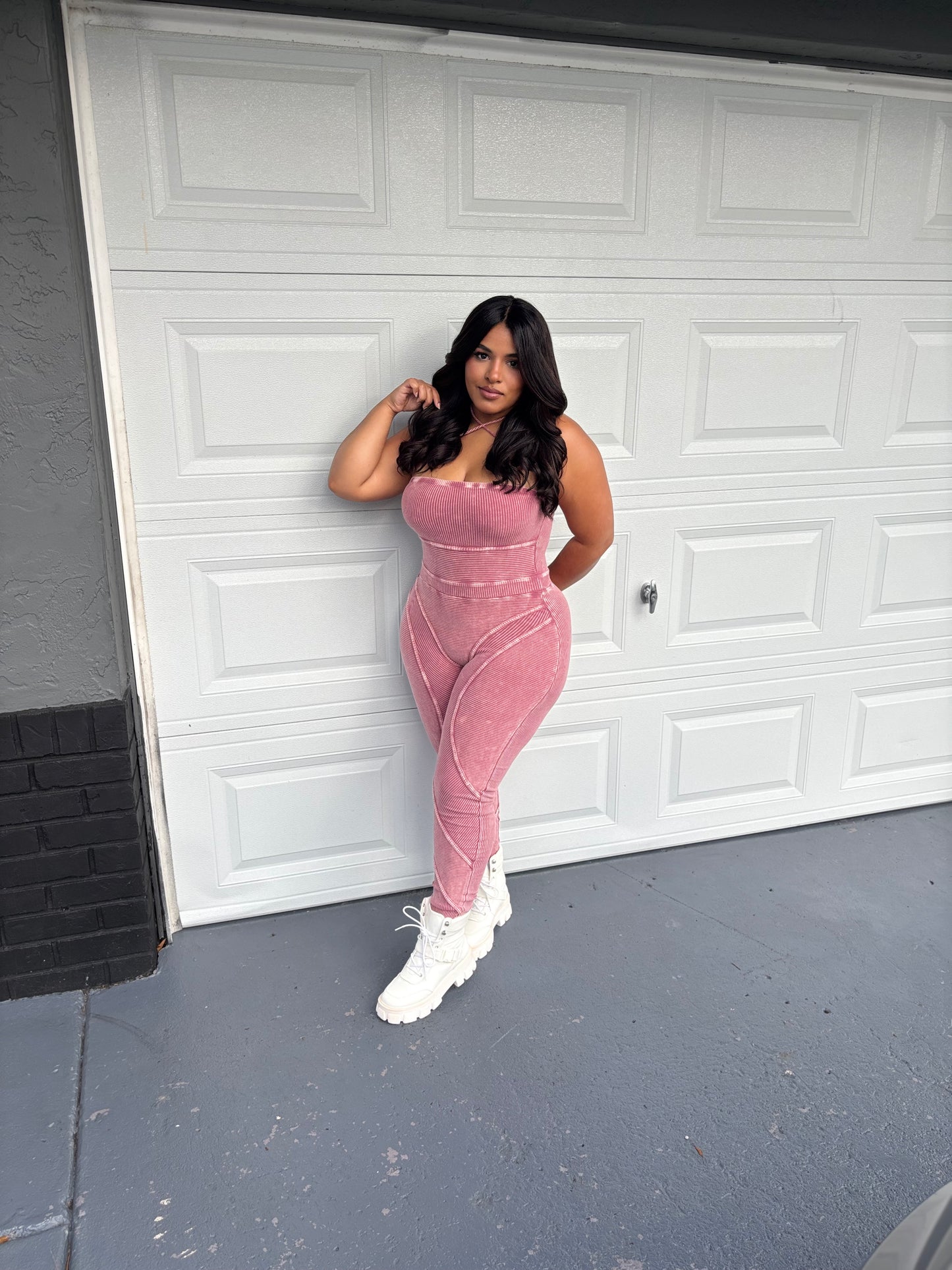 RASPBERRY JUMPSUIT
