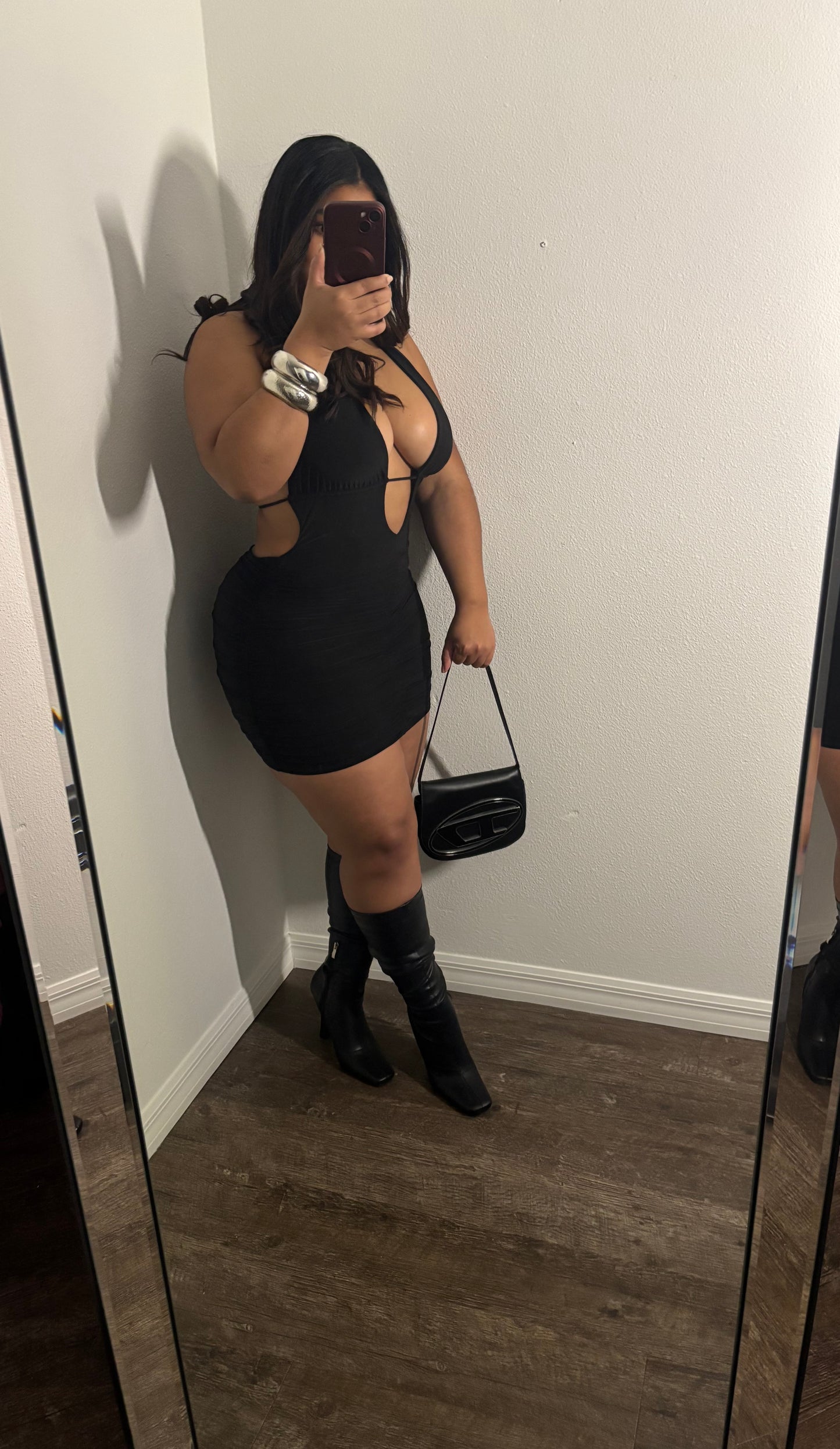 SERENE BLACK MINI DRESS