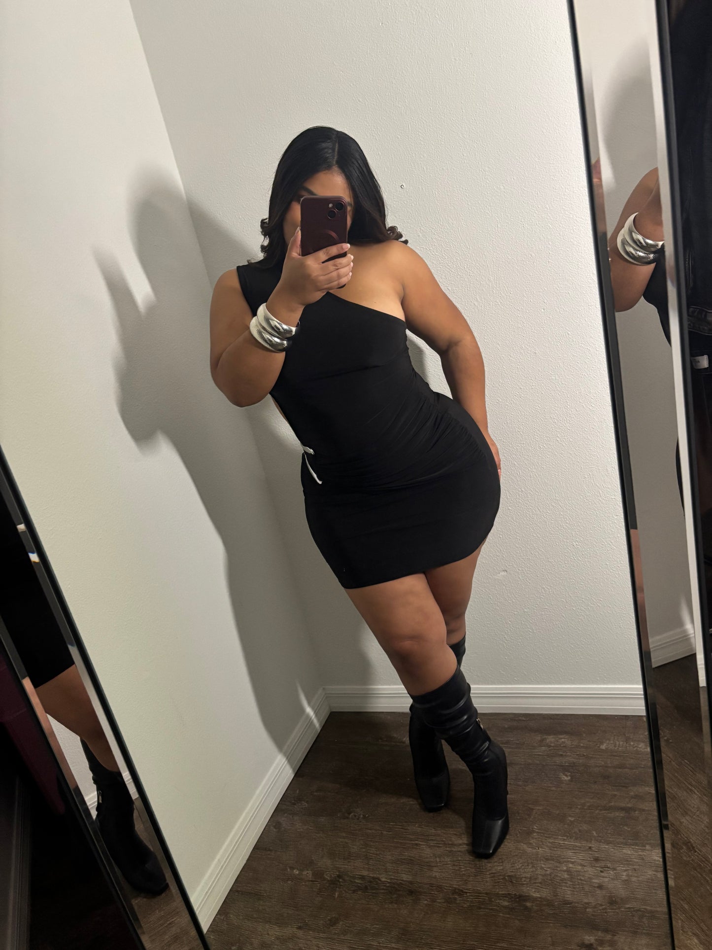 PATRICIA BLACK MINI DRESS