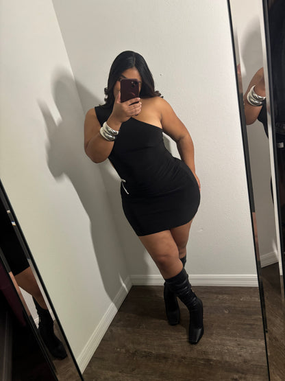 PATRICIA BLACK MINI DRESS
