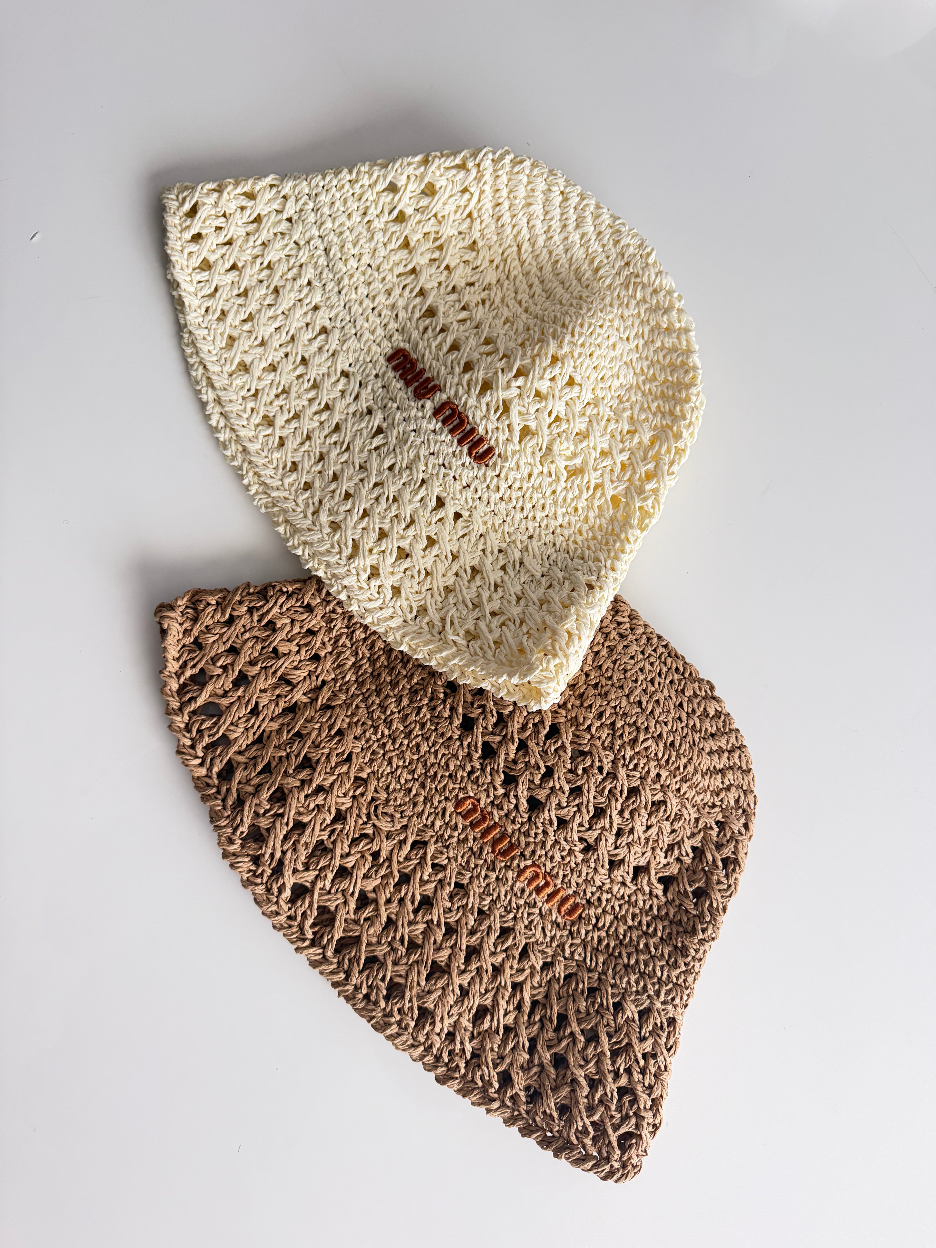 miu miu woven hat