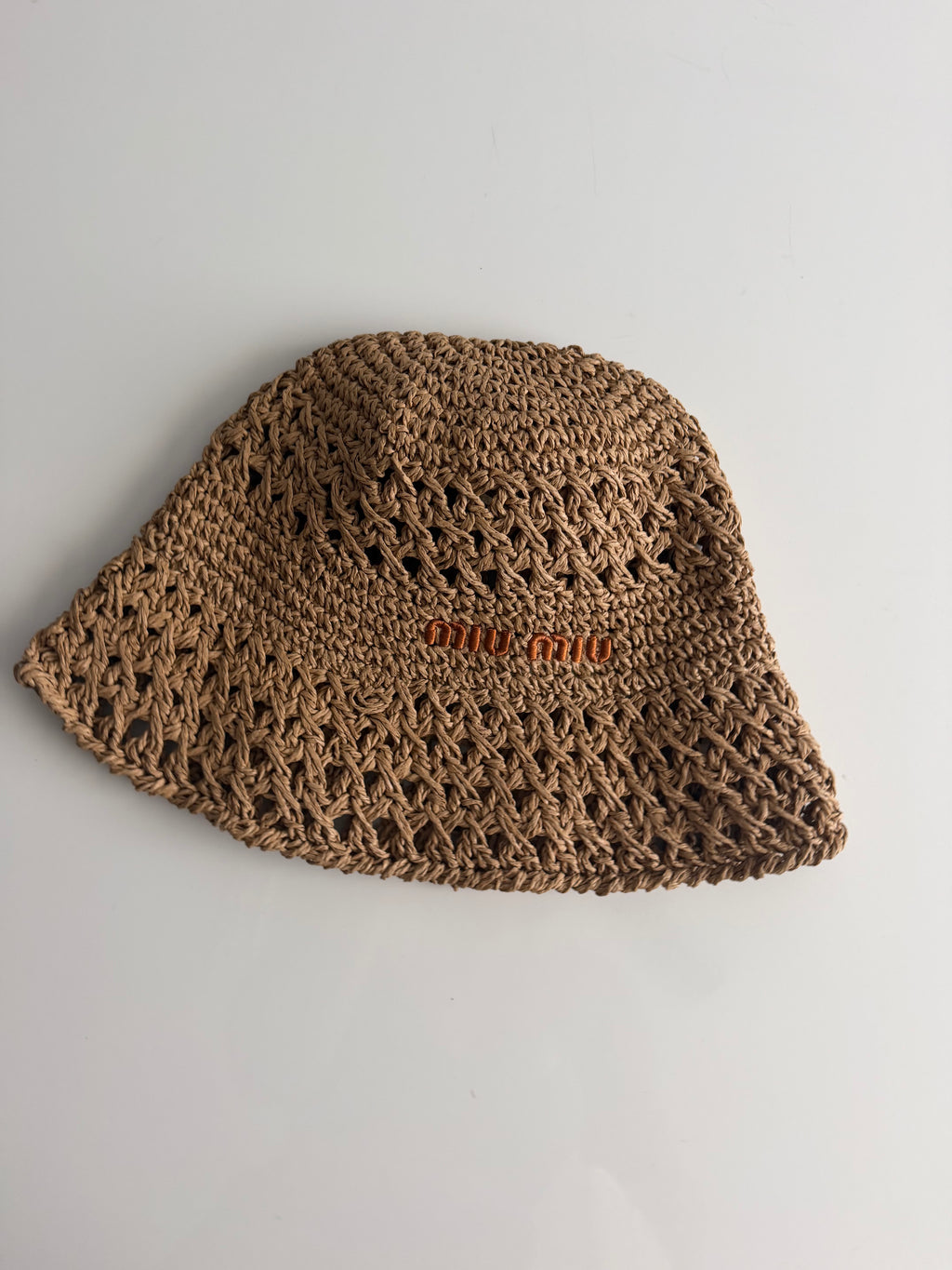 miu miu woven hat