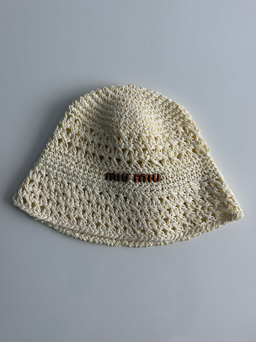 miu miu woven hat