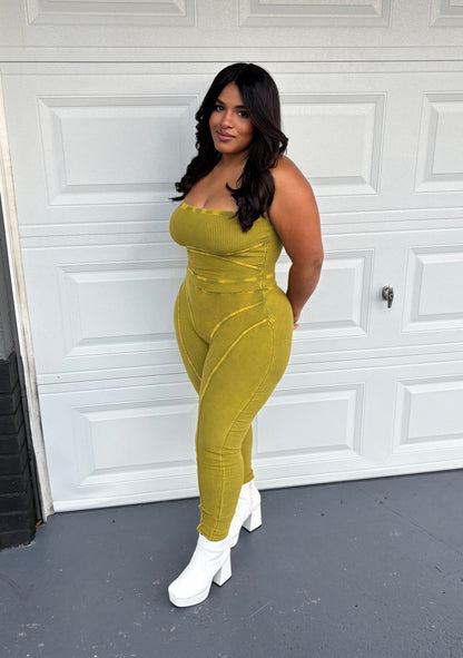 OLIVE YELLOW JUMPSUIT